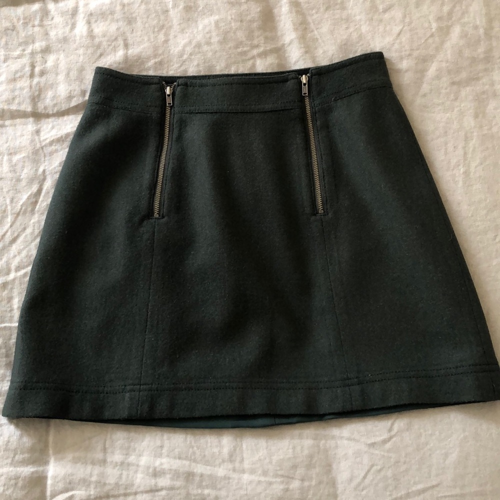 Wool mini skirt